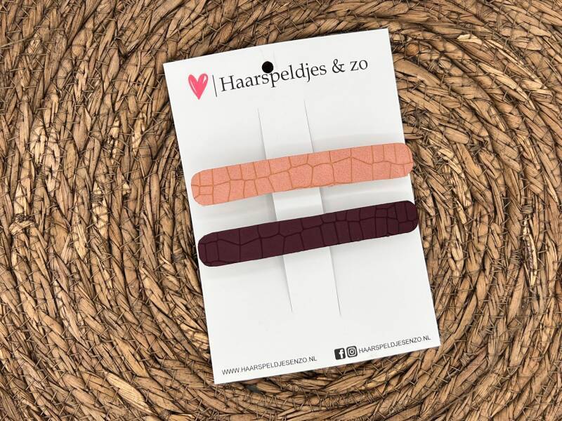 French Barrette set 8 - 10 cm speld / clip - meiden - dames – volwassenen