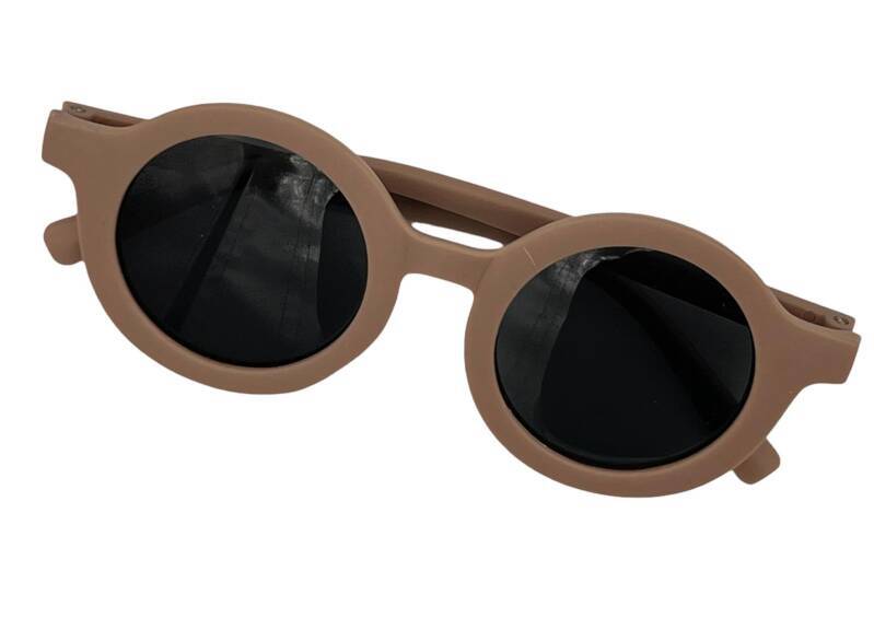 Kinder-zonnebril voor jongens/meisjes - kindermode - fashion - zonnebrillen - taupe/kaki