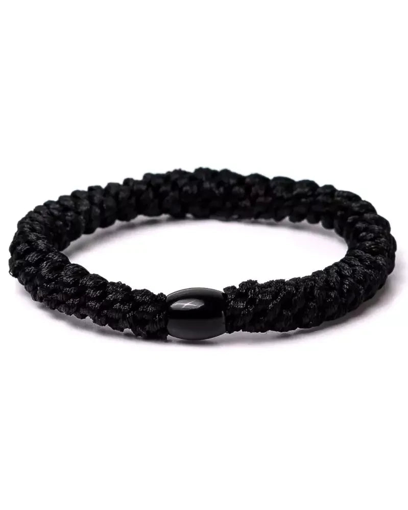 Banditz haarelastiek en armbandje 2 in 1 - black - zwart