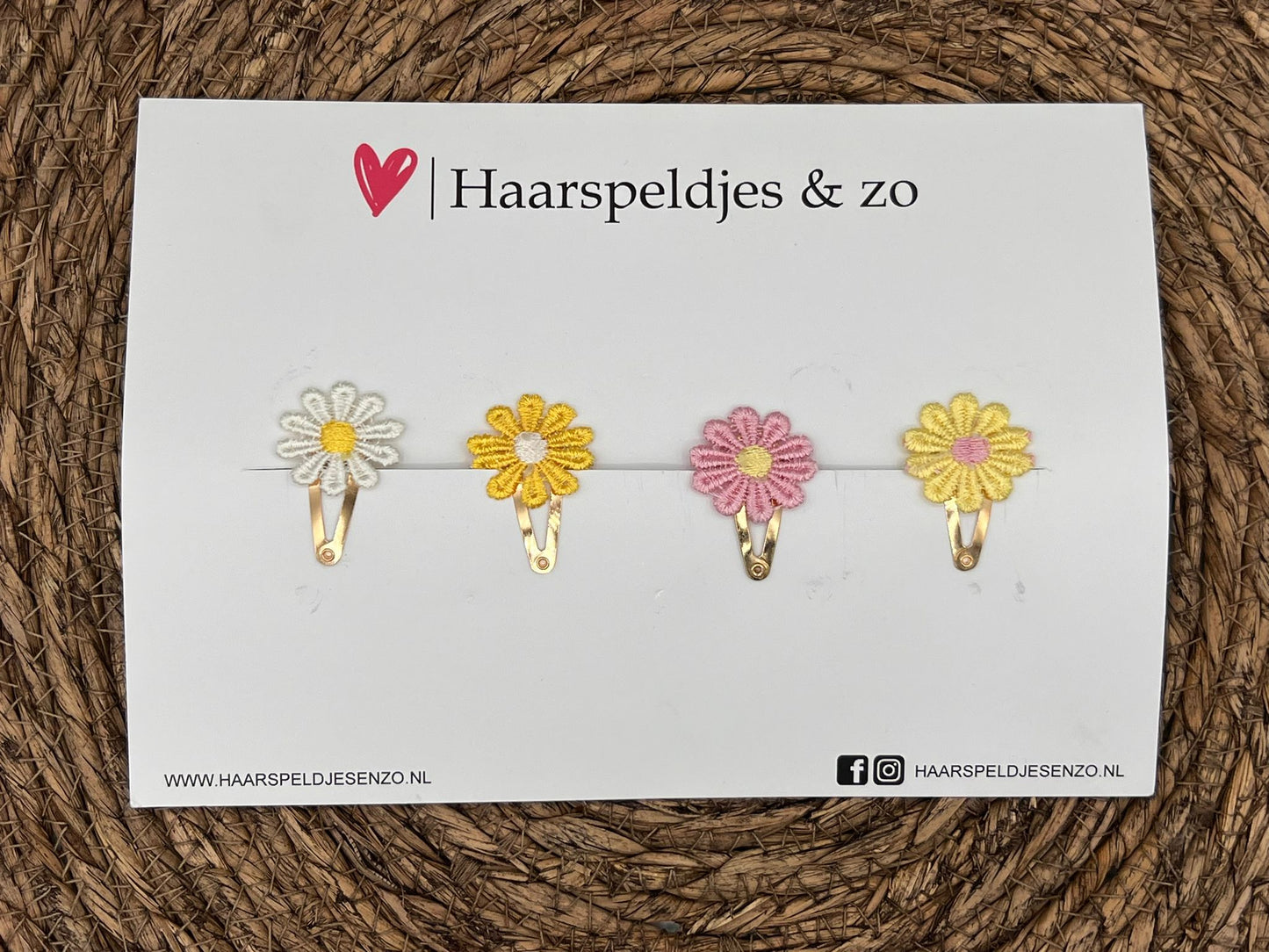 Ensemble de pinces à cheveux fleuries 1 - fleurs - printemps - été - épingles de 3 cm