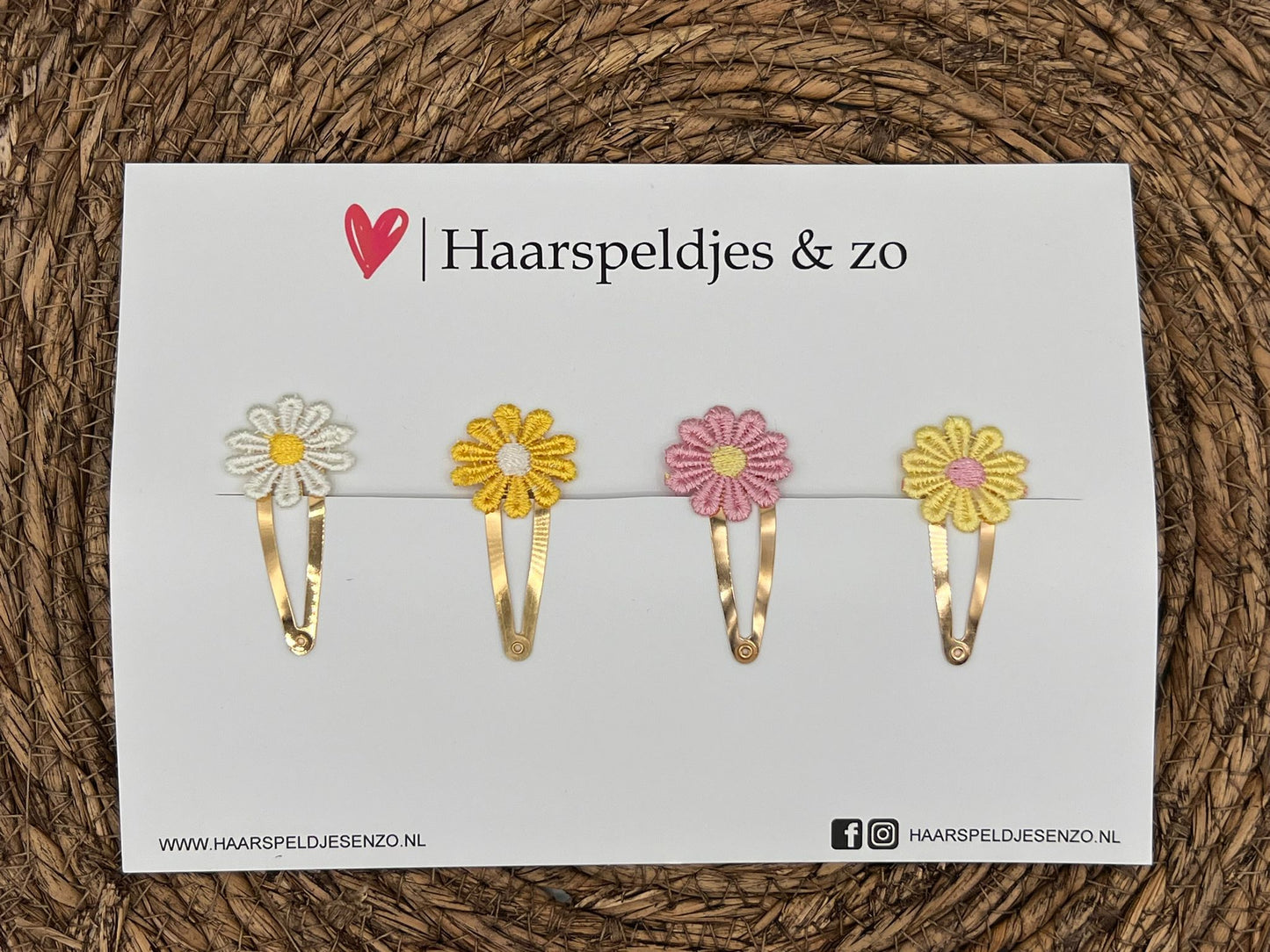 Ensemble de pinces à cheveux fleuries 1 - fleurs - printemps - été - épingles de 5 cm