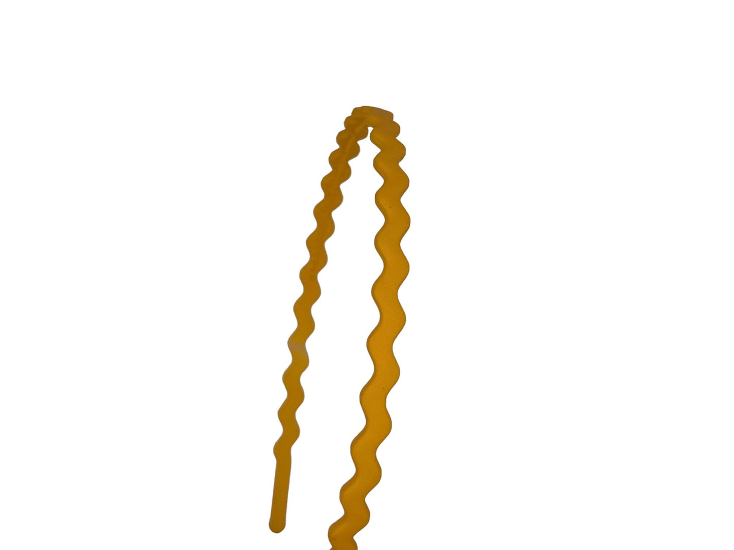 Diadème - basique - bandeau - dents - vaguelettes - jaune