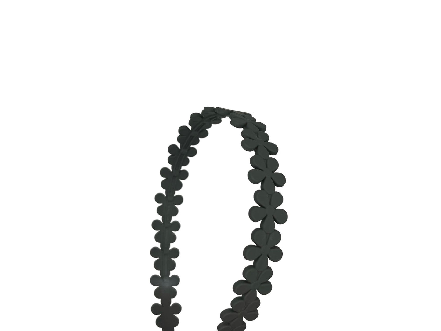 Diadeem - basic - haarband - bloemetjes- lichtblauw