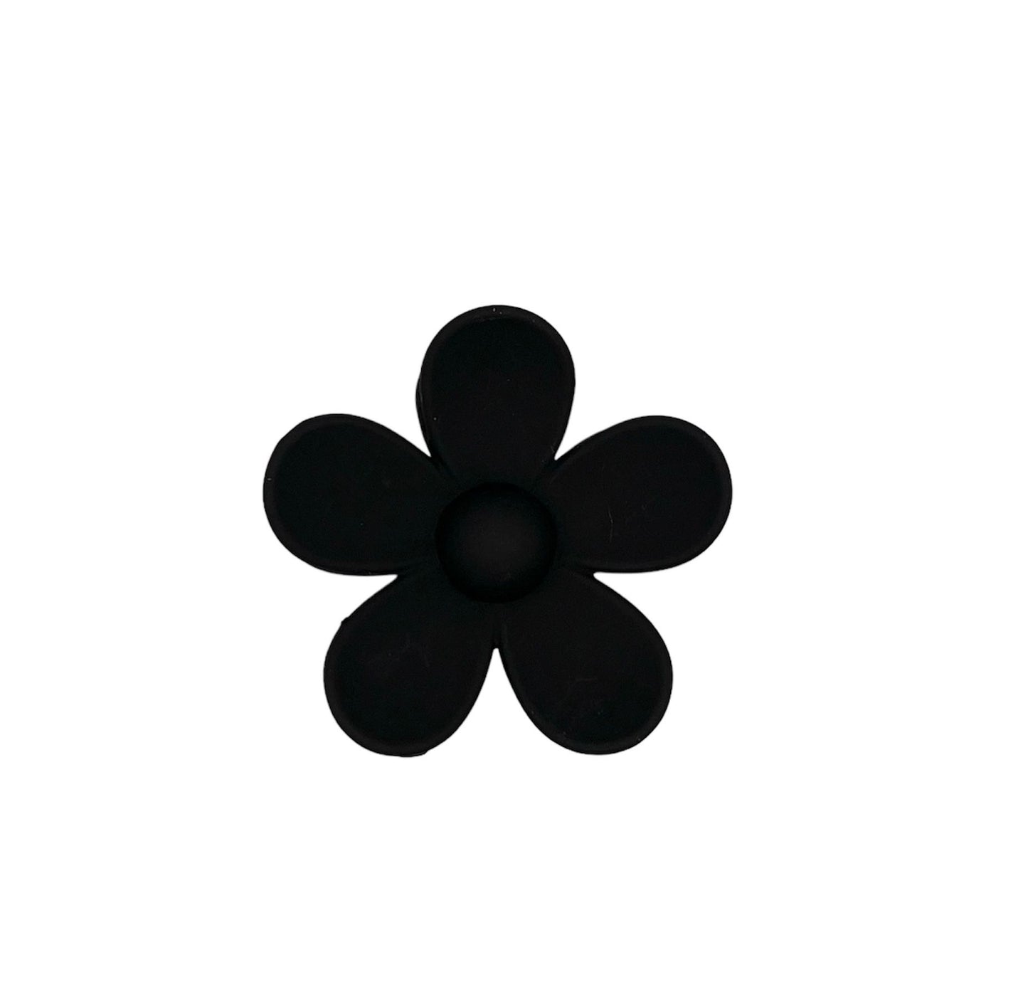 Pince à cheveux - griffe à cheveux - fleur - noire