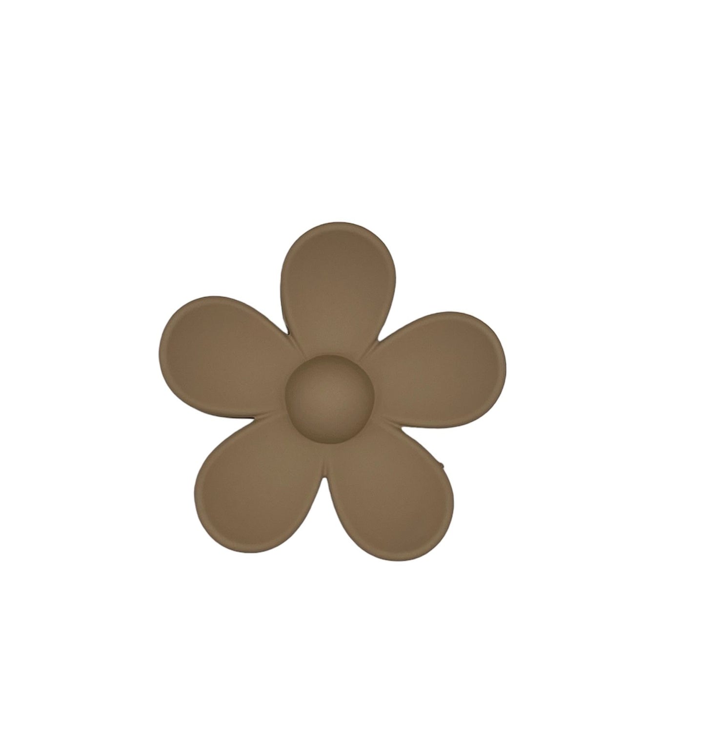 Hair clip - hair claw - flower - flower - khaki