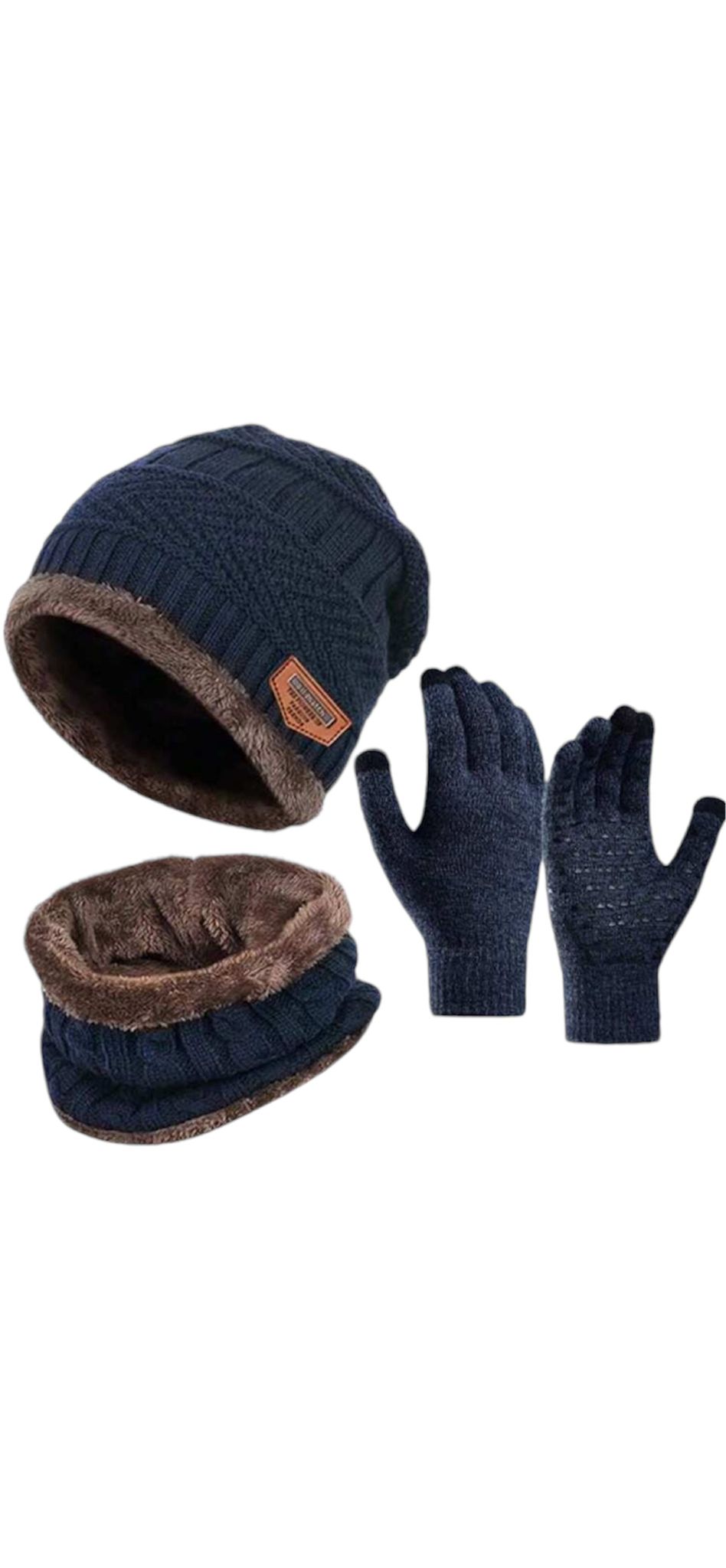 Muts, sjaal en handschoenen - donkerblauw- kind - peuter - kleuter