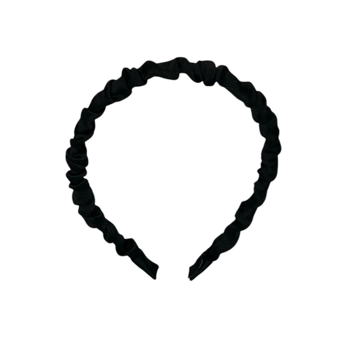 Diadeem - stof - haarband - zwart