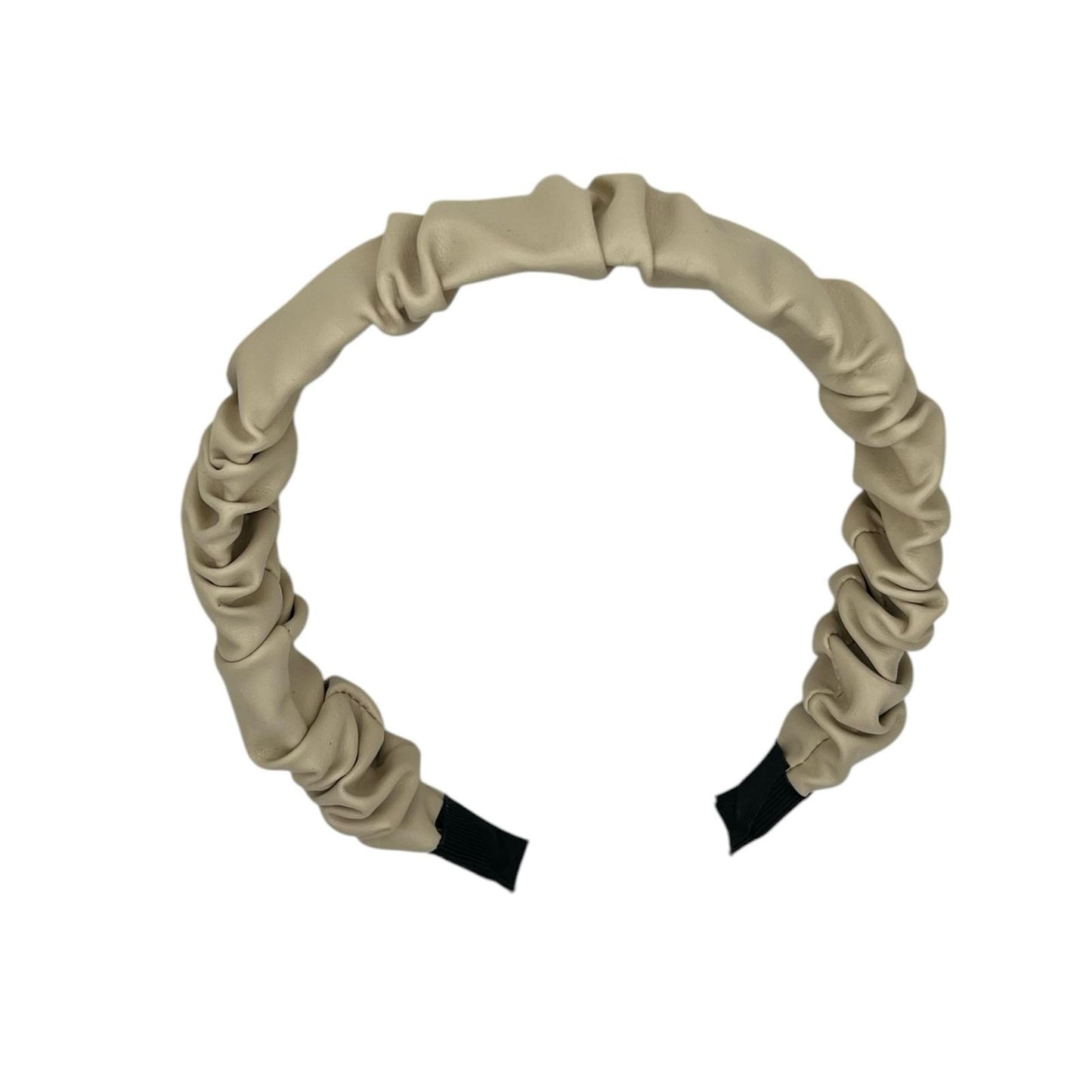 Bandeau - bandeau - simili cuir - beige