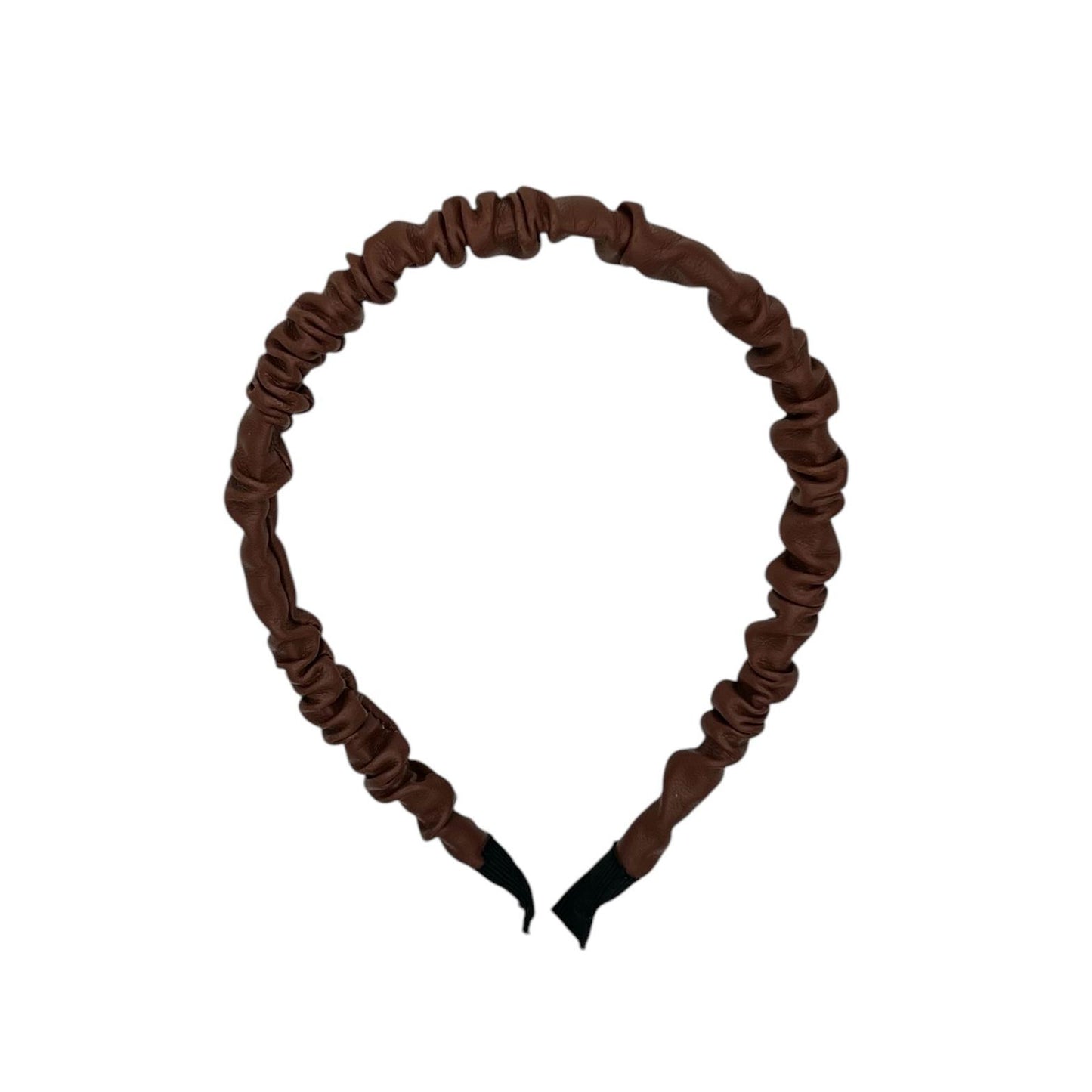 Bandeau - simili cuir - marron