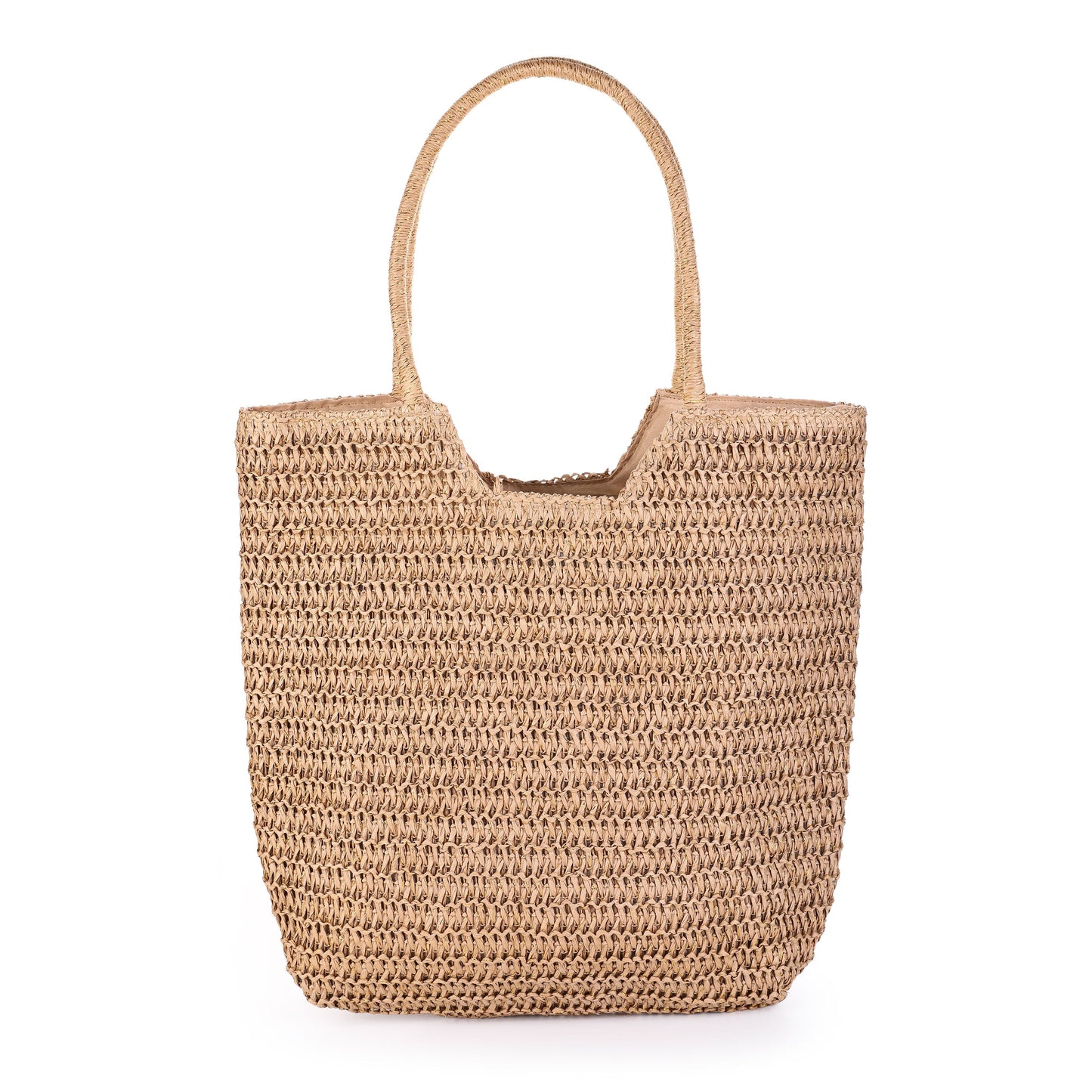 Strandtas - dubbel hengsel - strandshopper - beachbag - khaki