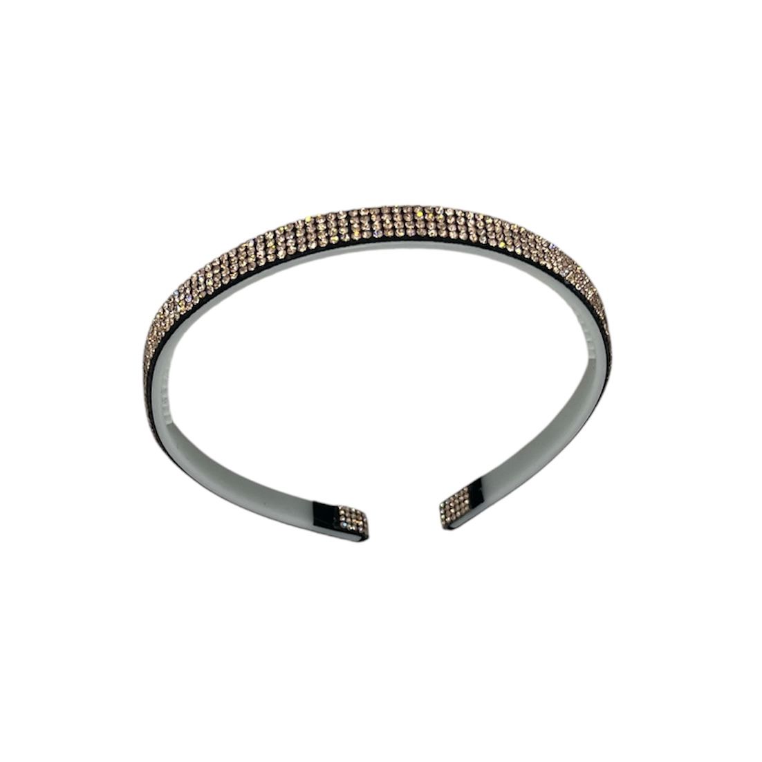Diadeem - haarband - fashionable - haaraccessoire - kinderen - volwassenen - kerst - feestdagen - strass steentjes - glimmend - koper