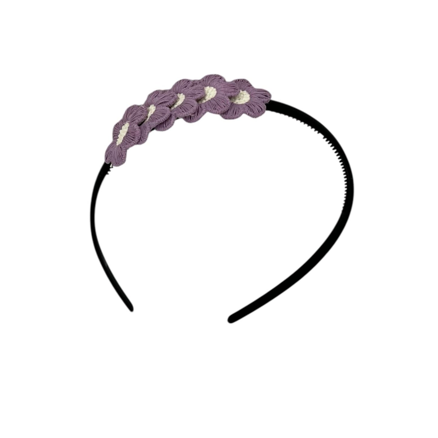 Diadeem flower - blossem - bloemen - zwarte kleur diadeem - lila