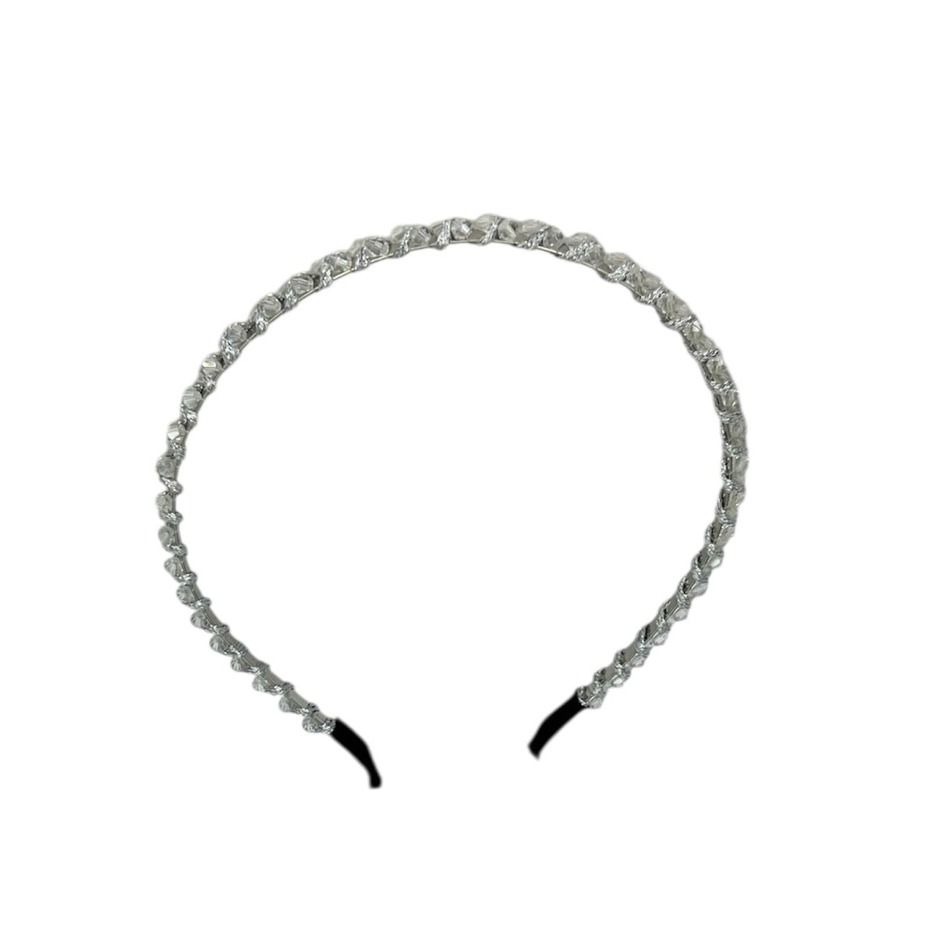 Diadeem - haarband - fashionable - haaraccessoire - kinderen - volwassenen - kerst - feestdagen - kralen - glimmend - transparant