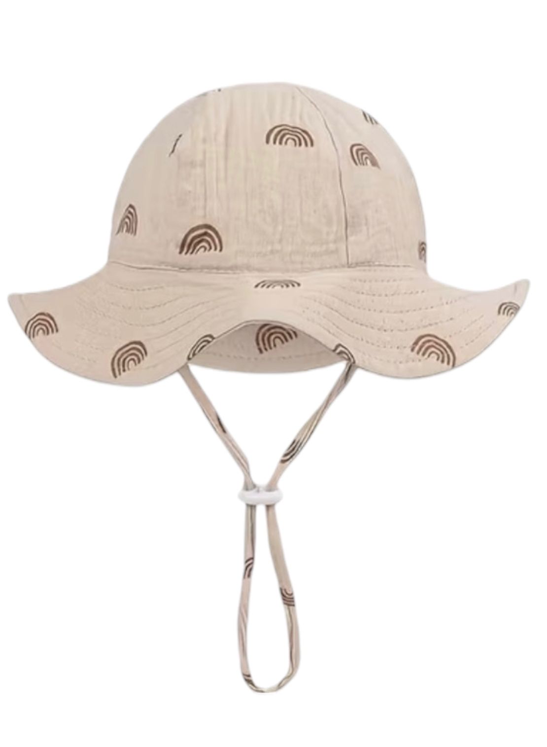 Chapeau d'été pour bébé - enfant - fille - garçon - chapeau de soleil - été - tissu hydrophile - coton - blanc à fleurs