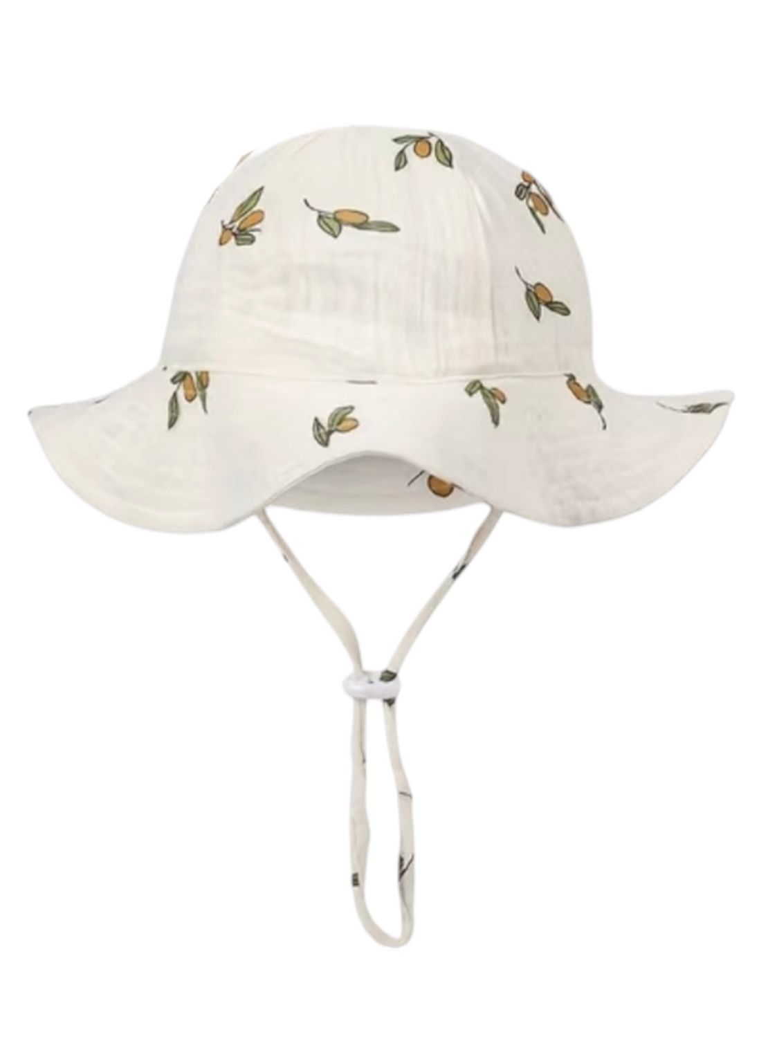 Chapeau d'été pour bébé - enfant - fille - garçon - chapeau de soleil - été - tissu hydrophile - coton - blanc à fleurs