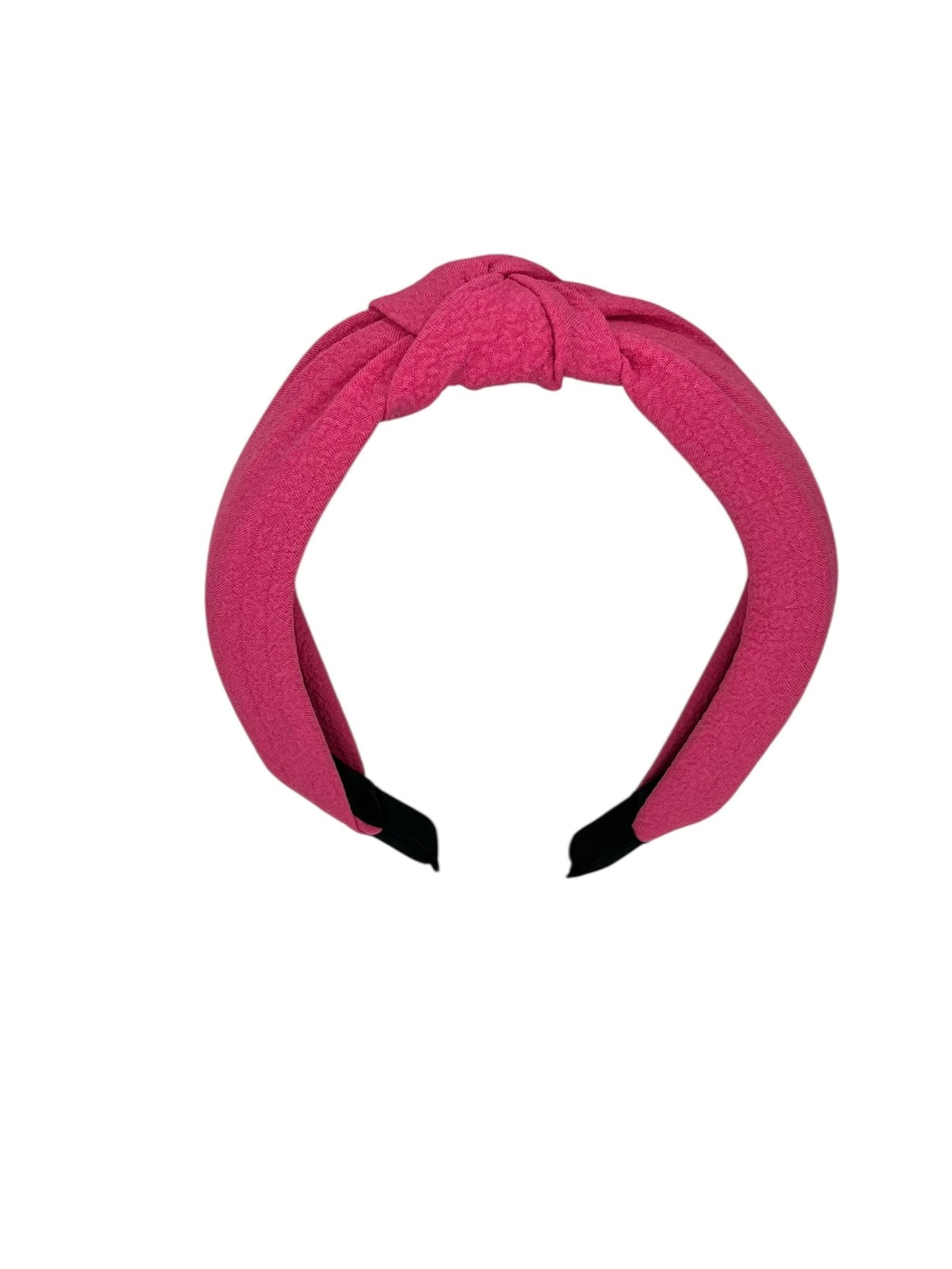 Bandeau en tissu noir à nœud