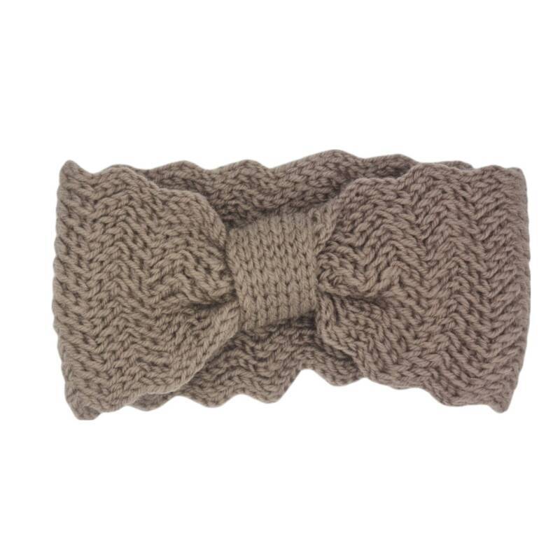 Hoofdband winter - dames - vrouwen - bruin