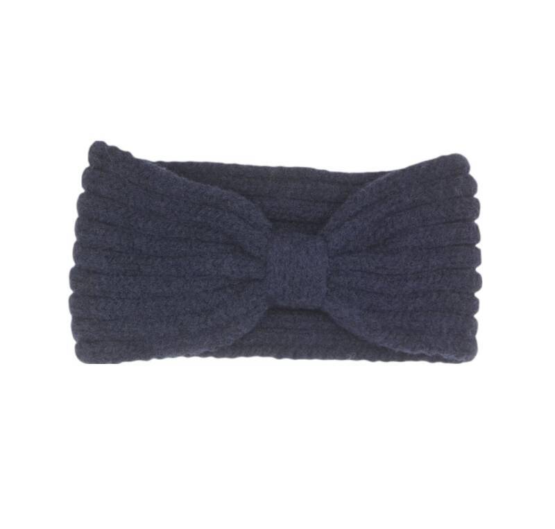 Hoofdband winter - dames - vrouwen - donkerblauw