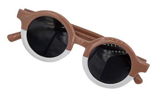 Children's sunglasses for boys/girls - children's fashion - fashion - sunglasses - white/taupe - white/taupe