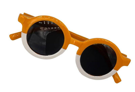 Children's sunglasses for boys/girls - children's fashion - fashion - sunglasses - white/yellow - white/yellow