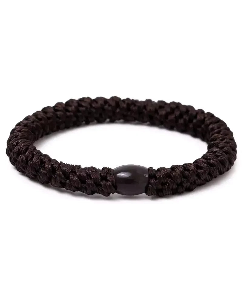 Banditz haarelastiek en armbandje 2 in 1 - dark brown - donker bruin