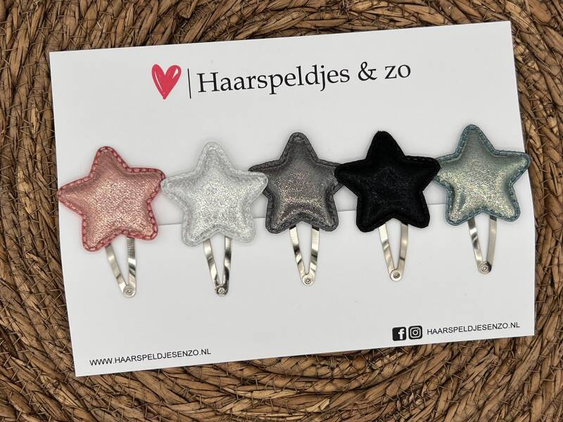 Haarspeldje stars setje 3 - sterretjes - glamour - kerst - decembercollectie - najaar