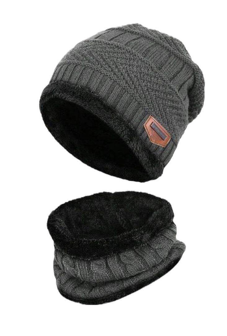 Muts en sjaal - grijs - kind - peuter - kleuter