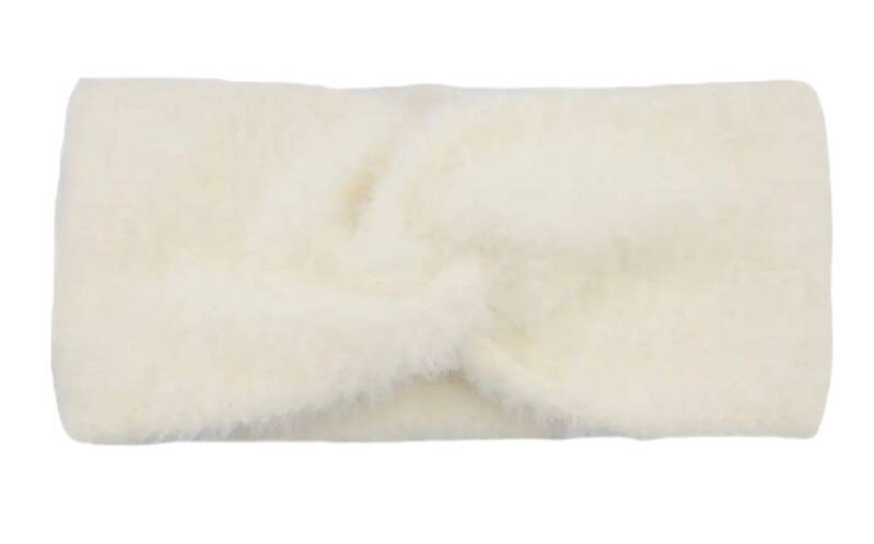Hoofdband winter - fluffy - zachte stof - kind - dames - vrouw - meisje - beige