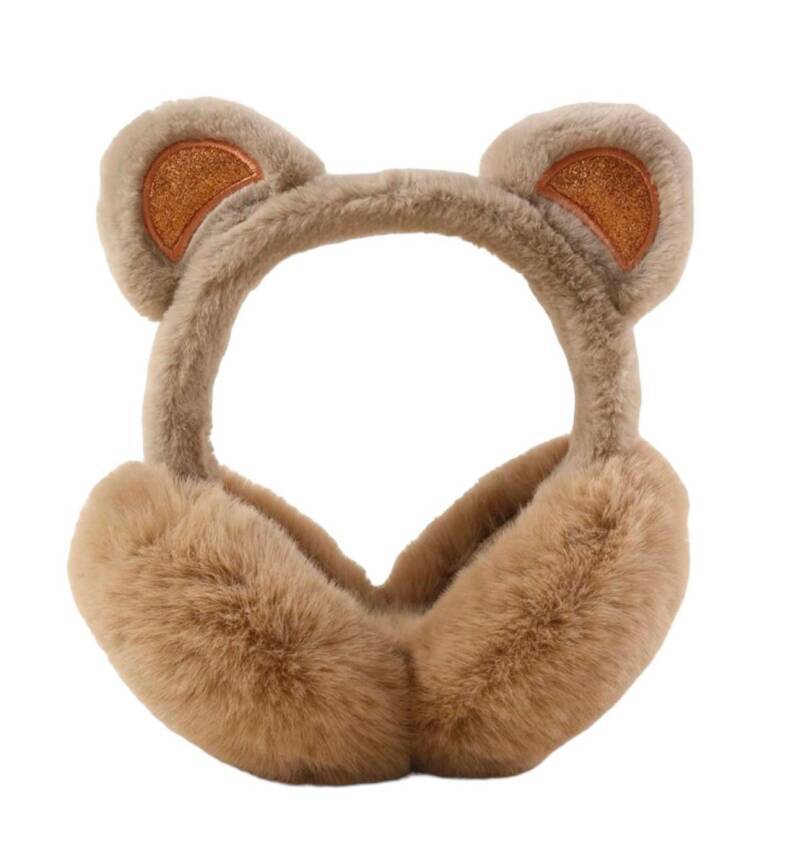 Oorwarmers kind - winter - warm - meisjes - bruin