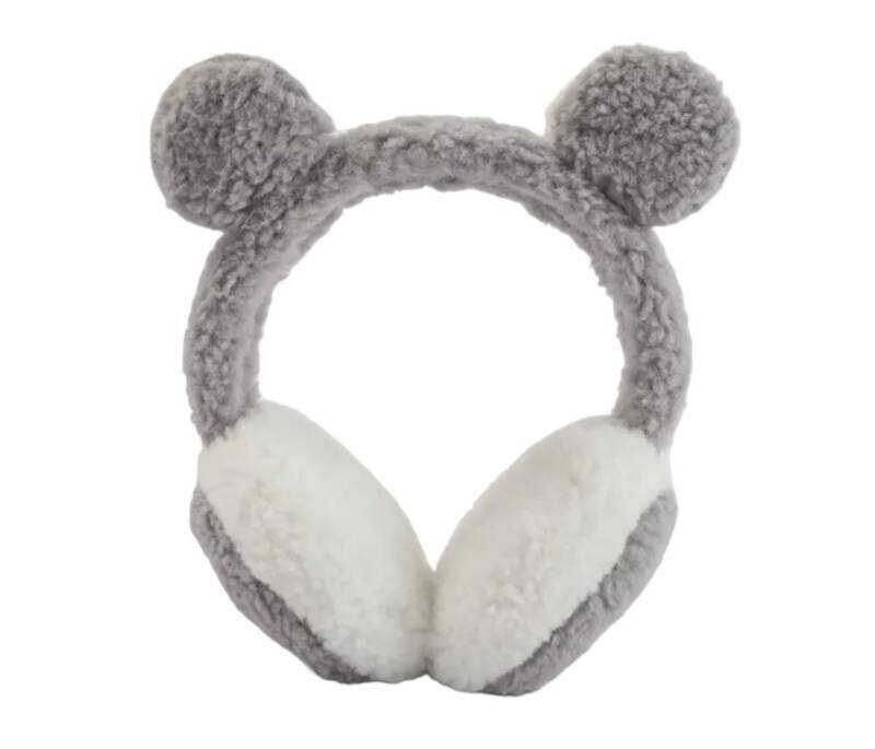 Oorwarmers kind - winter - warm - meisjes - teddy grijs