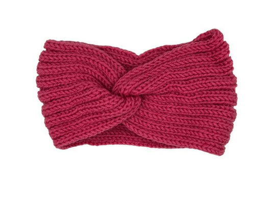 Hoofdband winter - dames - vrouwen - roze - fuschia