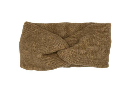 Hoofdband winter - dames - vrouwen - kinderen - bruin/khaki