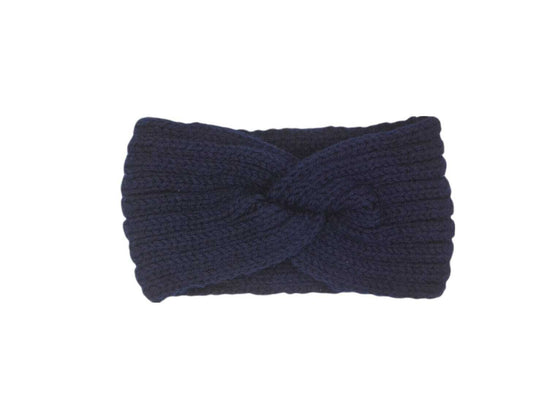 Hoofdband winter - dames - vrouwen - donkerblauw