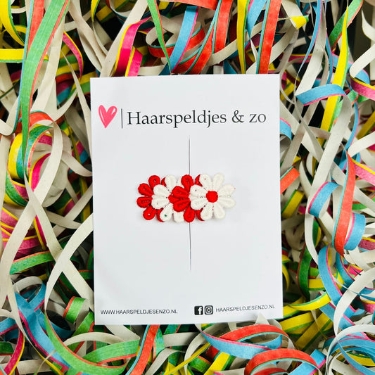 Madeliefjes op alligatorclip (klein)) - Ut Malse Arckeldurp - carnaval