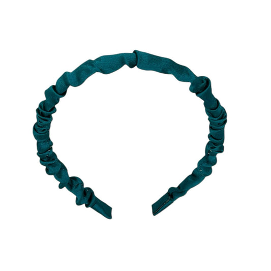 Diadeem - stof - haarband - groenblauw