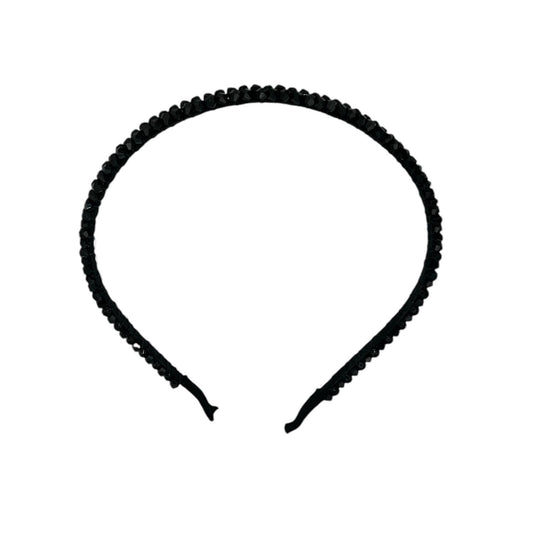 Diadème - bandeau - à la mode - accessoire pour cheveux - enfants - adultes - Noël - fêtes - perles - brillant - noir