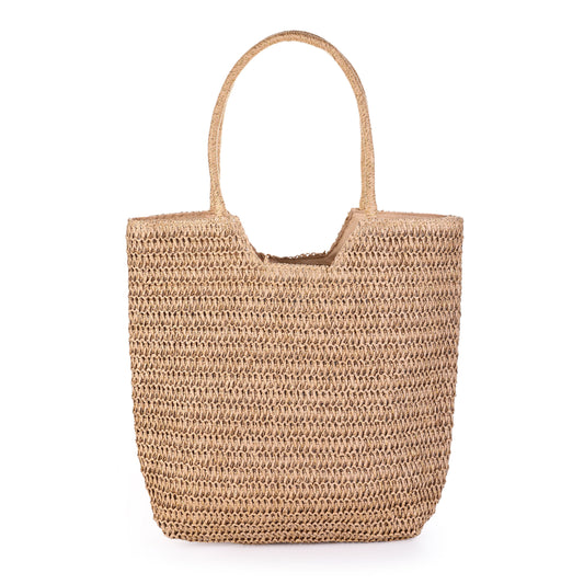 Beach bag - double handle - beach shopper - beach bag - khaki