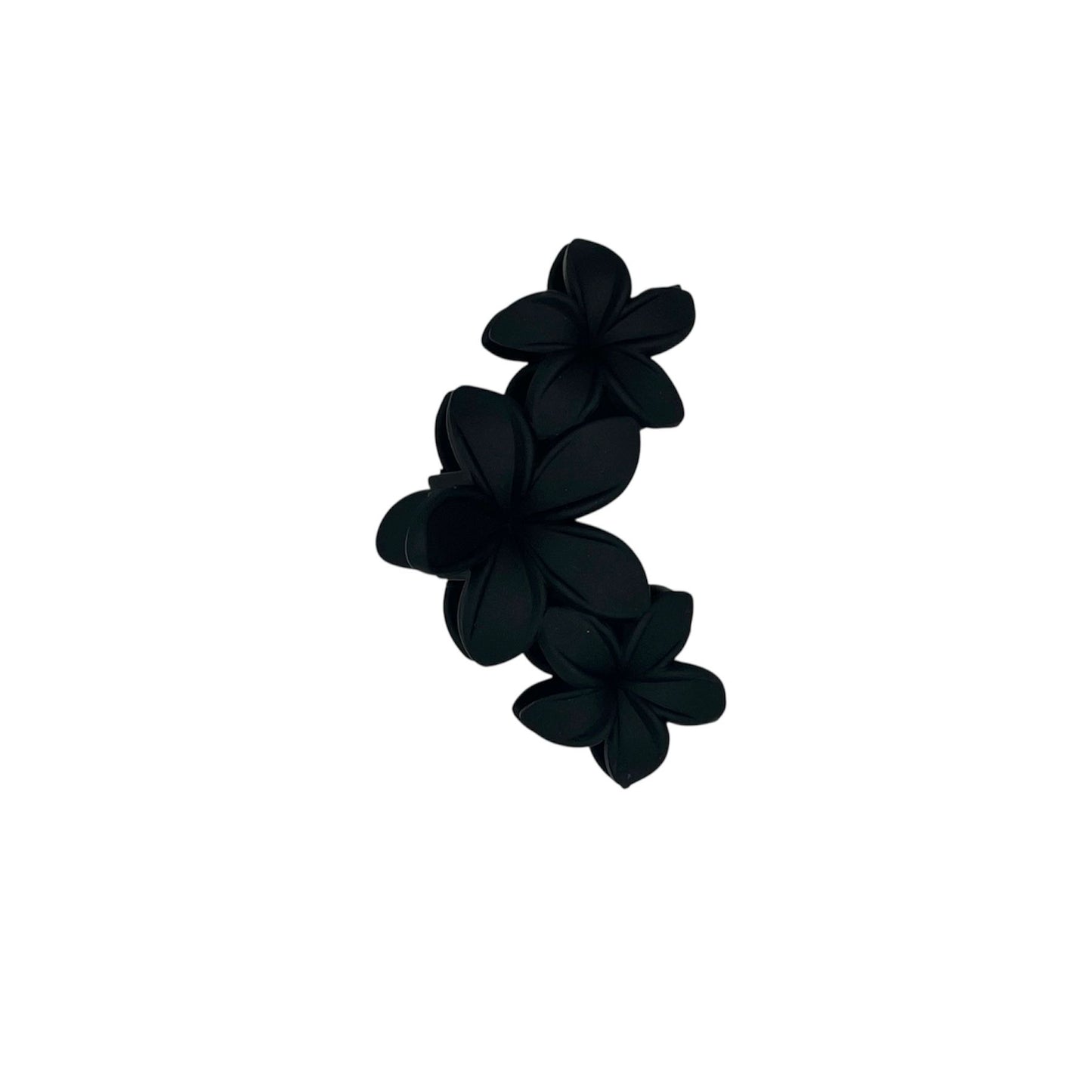 Haarklem - haarklauw - haarclip - zwart - meisjes - dames - bloemen