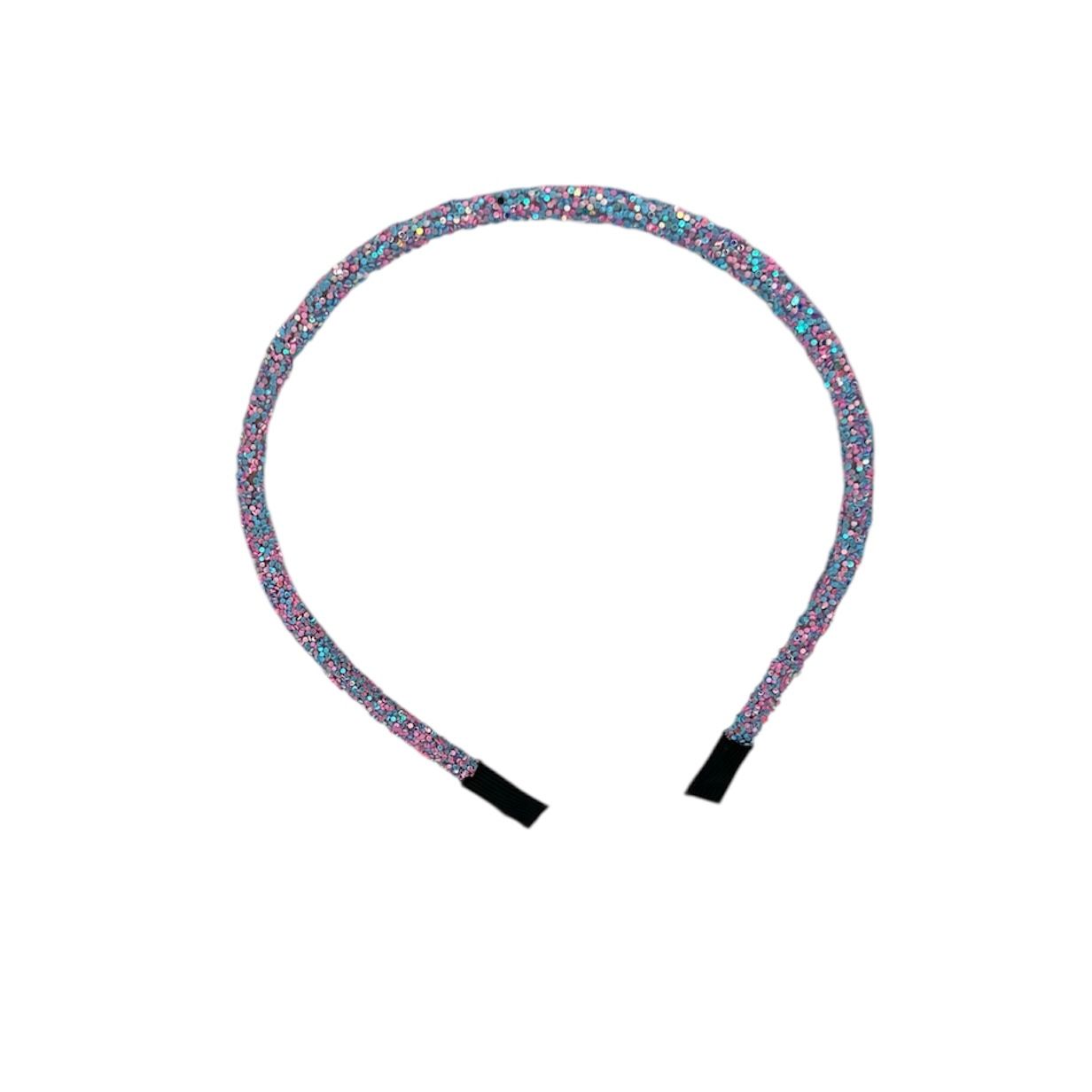 Tiara - headband - fashionable - hair accessory - children - adults - Christmas - holidays - chunky - glitter - shiny - pink/blue