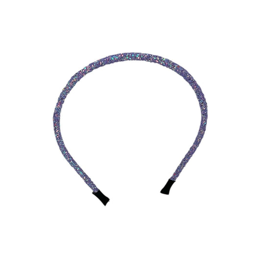 Diadème - bandeau - à la mode - accessoire pour cheveux - enfants - adultes - Noël - fêtes de fin d'année - épais - paillettes - brillant - violet