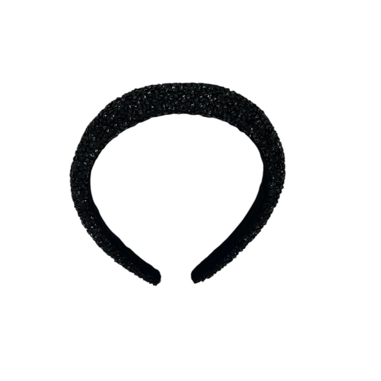 Diadeem - haarband - fashionable - haaraccessoire - kinderen - volwassenen - kerst - feestdagen - chunky - glitters - glimmend - zwart