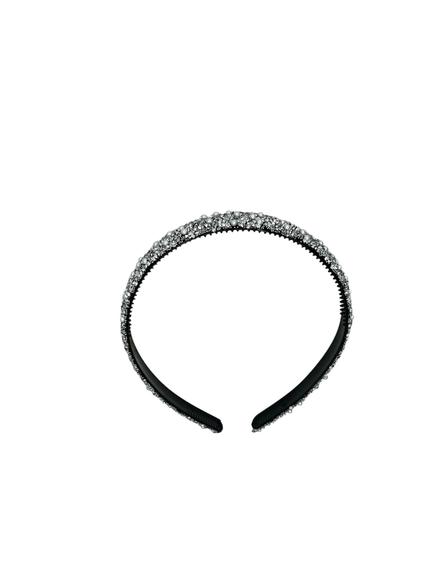 Diadeem - haarband - fashionable - haaraccessoire - kinderen - volwassenen - kerst - feestdagen - chunky - glitters - glimmend - zilver