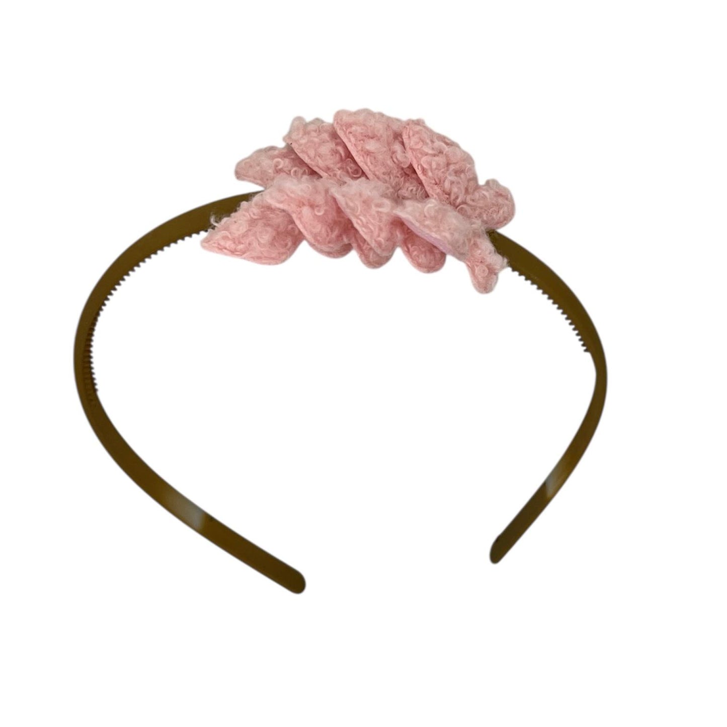 Bandeau à papillons - bandeau kaki - ours en peluche - rose clair