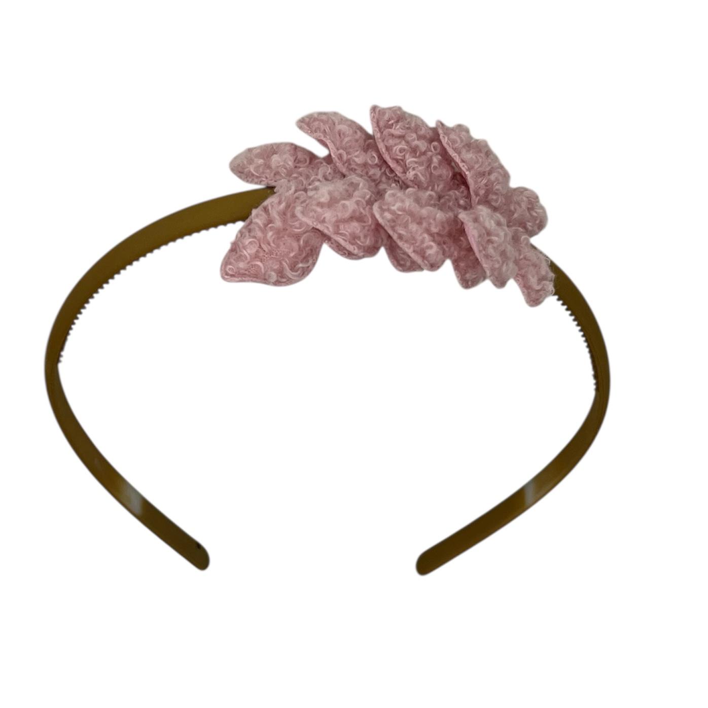 Bandeau à papillons - bandeau kaki - ours en peluche - vieux rose