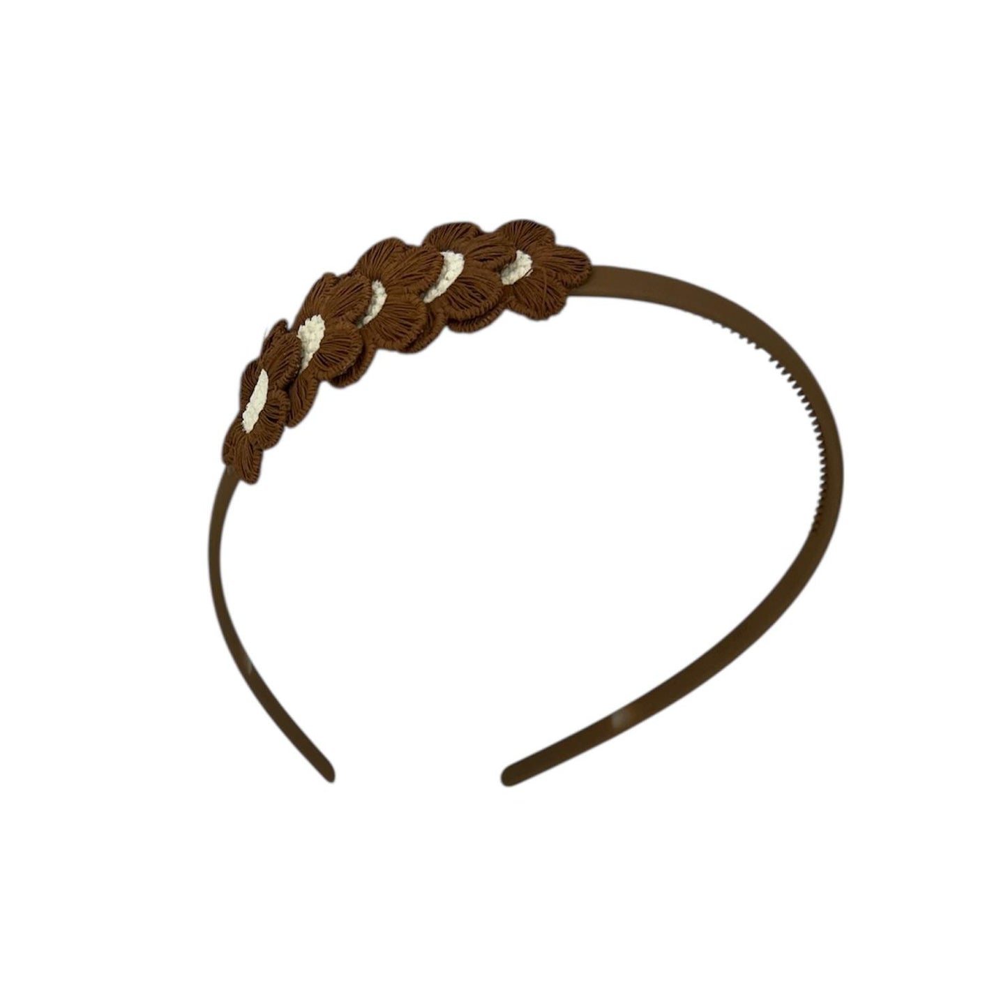 Diadème fleur - fleur - fleurs - diadème couleur kaki - marron