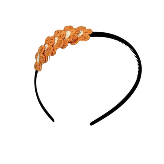 Diadème - fleur - floraison - fleurs - diadème noir - orange