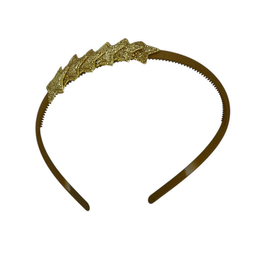 Tiara with stars - Christmas collection - shiny - star - khaki tiara - gold