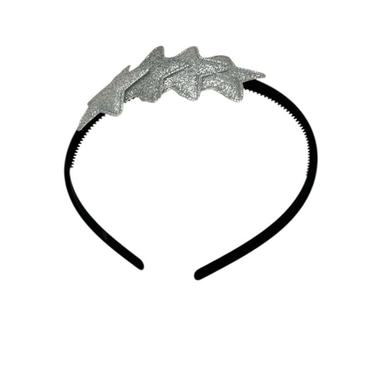 Tiara with stars - Christmas collection - shiny - star - silver - black tiara