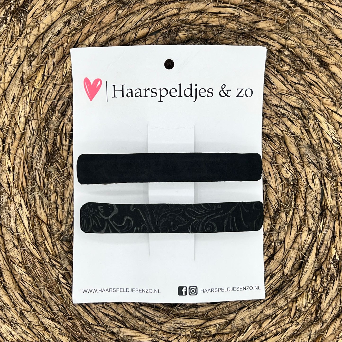 French Barrette - 10 cm speld / clip - meiden - dames - volwassenen - zwart