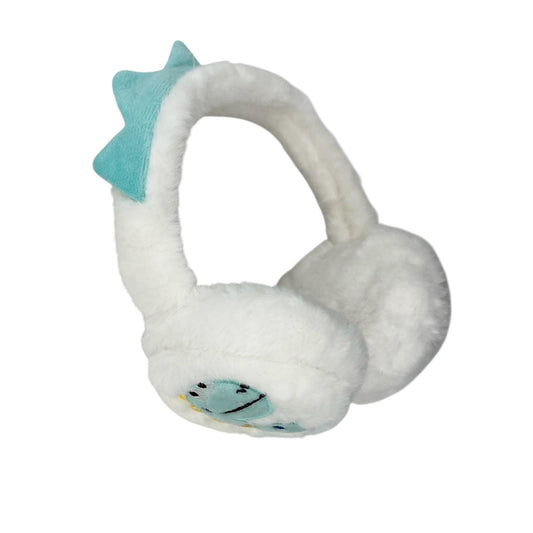 Oorwarmers kind - winter - warm - jongens - crème - dino - dinosaurus